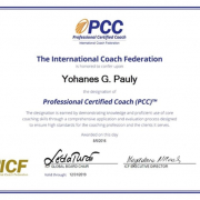Coach Yohanes G. Pauly Disertifikasi oleh Organisasi Coach Terbesar se-Dunia, International Coach Federation (ICF)