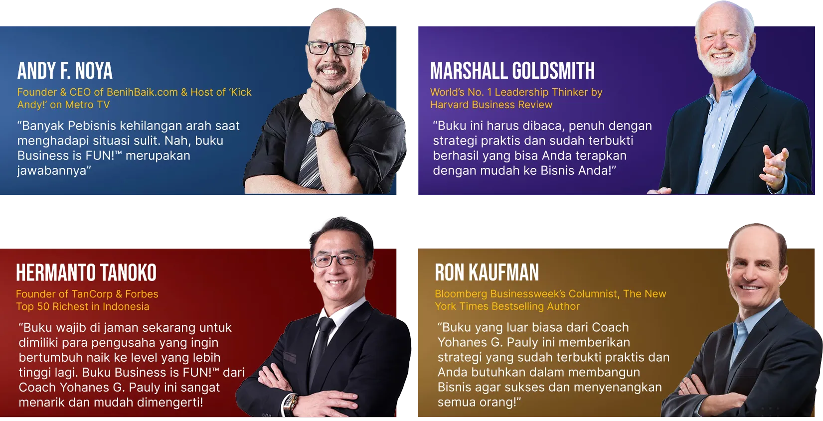 Ini Kata Tokoh Dunia Tentang Buku “Business is FUN!”